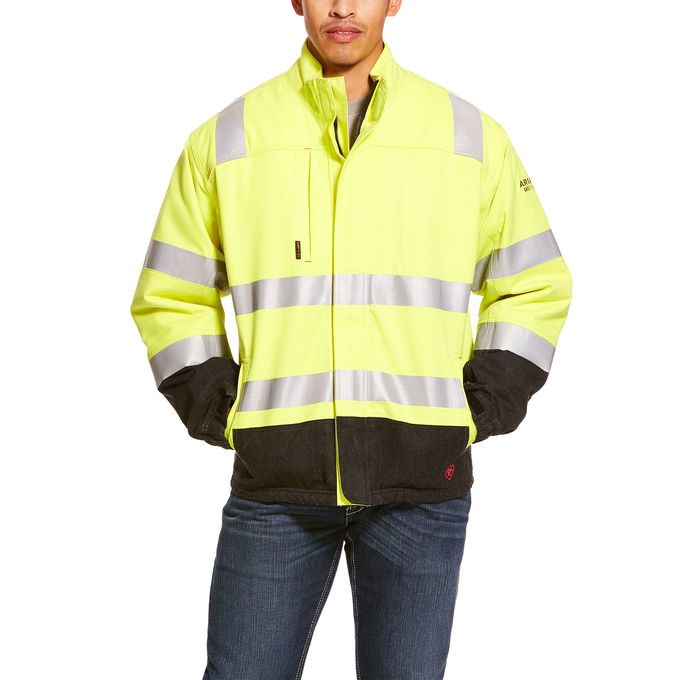 Ariat FR HI-VIS Class 3 Dual Hazard Insulated Waterproof Jacket - Hi-Vis Yellow