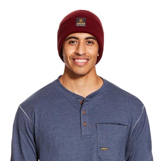 Ariat Rebar Watch Cap - Malbec