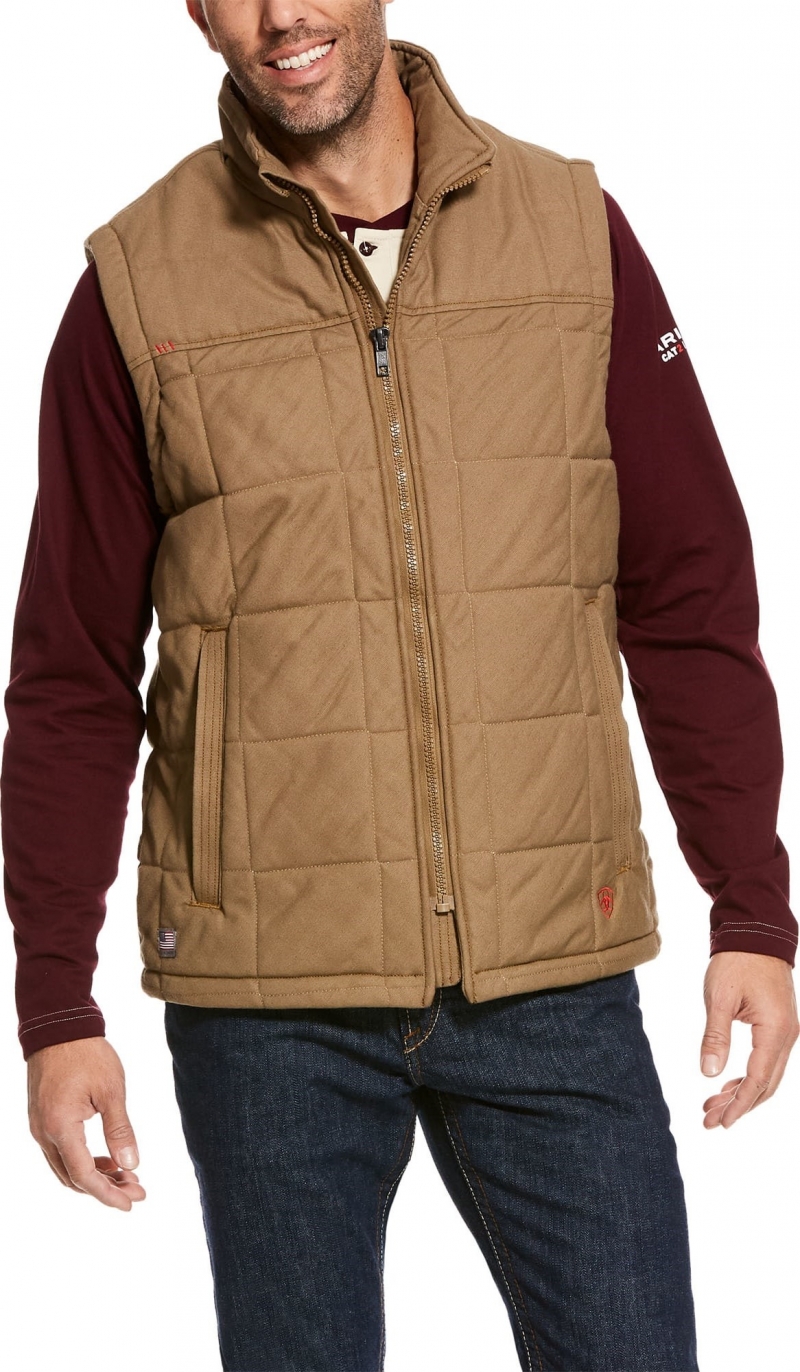 Ariat FR Crius Insulated Vest - Khaki