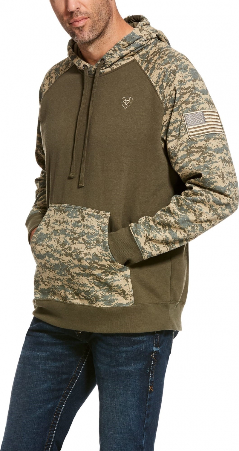 Ariat Patriot Hoodie - Sage Digi Camo