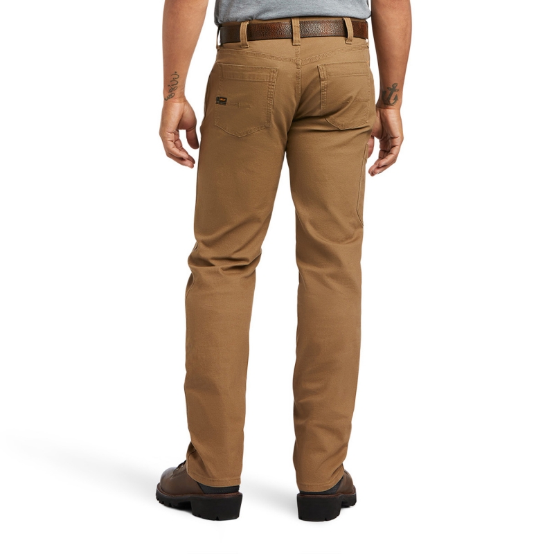 Ariat M7 Slim Fit Straight Leg Made Tough DuraStretch™ Rebar Pant - Field Khaki