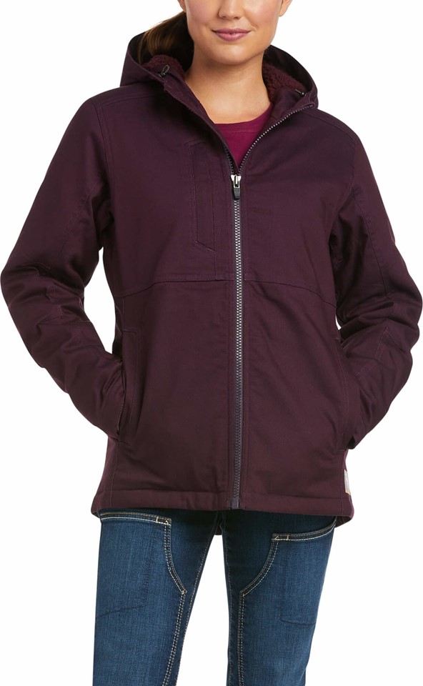 Ariat Women's Rebar Duracanvas Insulated Jacket - Plum Perfect