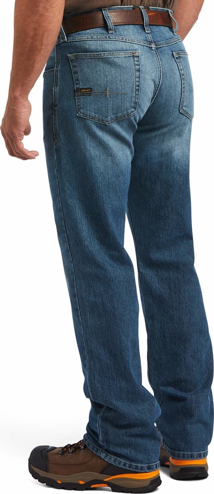 Ariat M5 Basic Straight Fit Straight Leg DuraStretch™ Rebar Jean - Edgewood