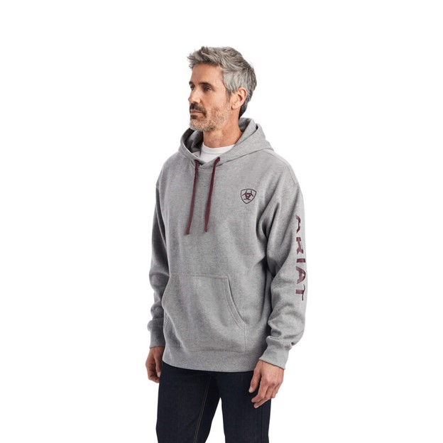 Ariat Logo Hoodie - Heather Grey