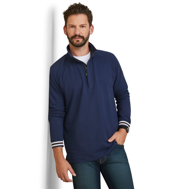 *SALE* LIMITED SIZES LEFT!! Ariat Portola Quarter-Zip Mock Neck Sweatshirt - Navy