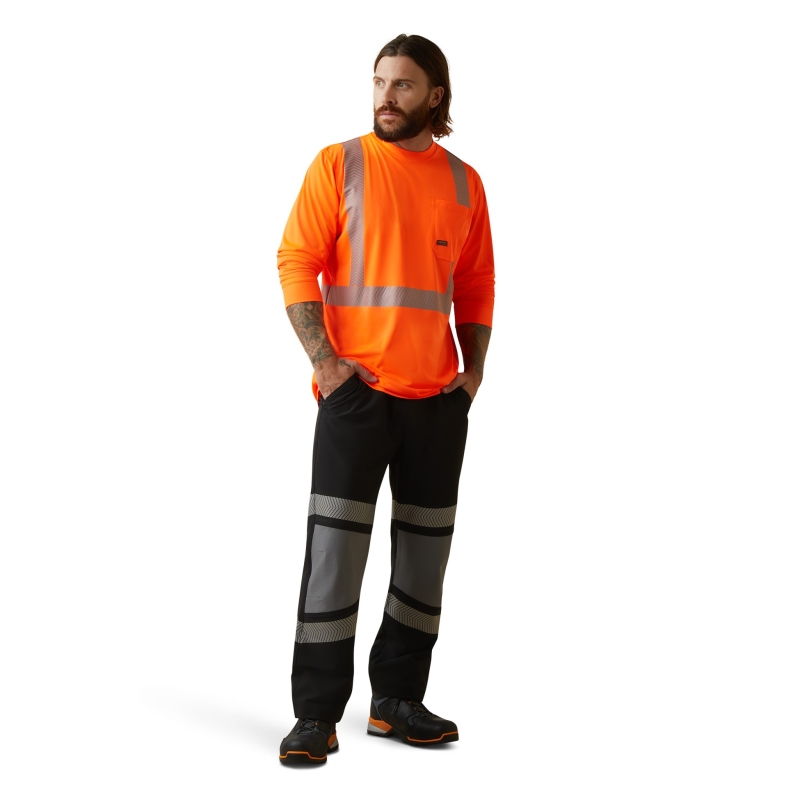 Ariat Rebar Hi-Vis ANSI Class 2 L/S Shirt - Hi-Vis Orange