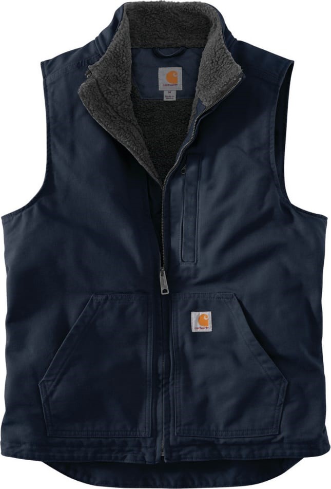 Carhartt Washed Duck Sherpa Lined Mock Neck Vest