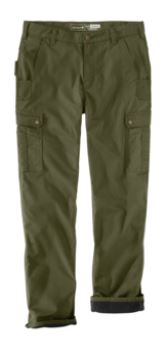 Carhartt Rugged Flex Relaxed Fit Ripstop Cargo Fleece Lined Work Pant