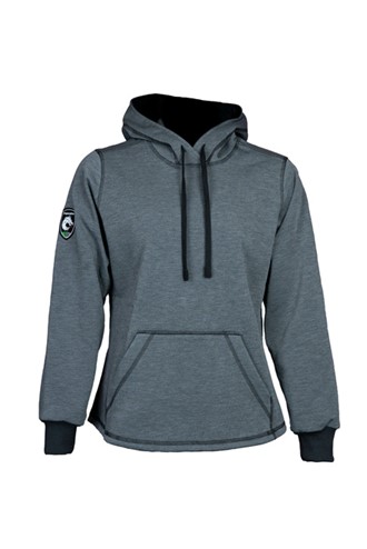 Dragonwear Women's Elements Cyclone Hooded Pullover Sweatshirt - Grey