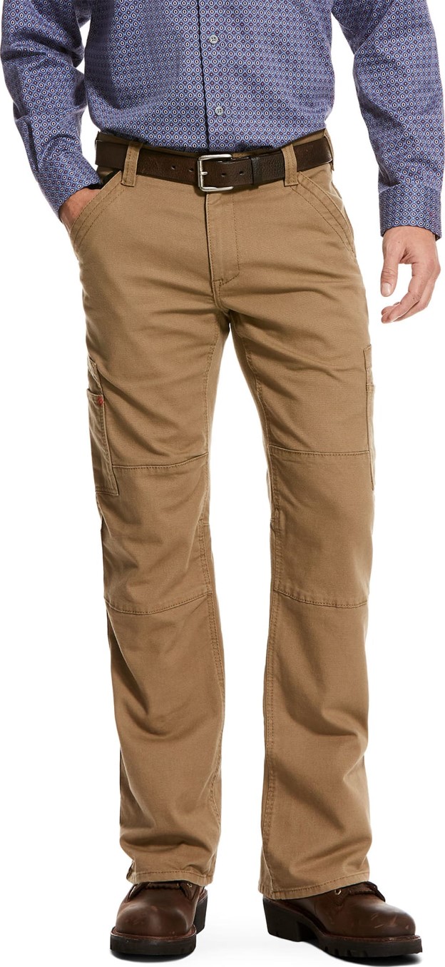 Ariat FR M5 Straight Fit Straight Leg Duralight Stretch Canvas Pant - Field Khaki