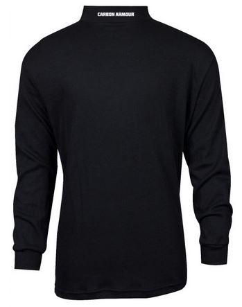 NSA Dri-Fire Carbon Armour BK Base Layer Mock Neck Shirt - Black Ice