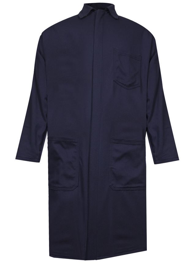 NSA FR Lab Coat in Ultrasoft - Navy