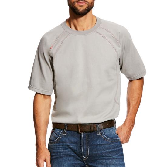 Ariat - HRC 2 - FR Work S/S Crewneck - Silver Fox