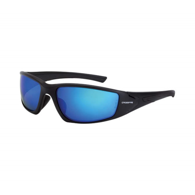 Radians Crossfire RPG Premium Safety Glasses - Blue Mirror POL Lens