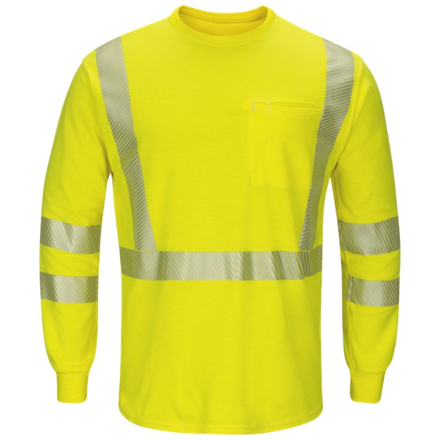 Bulwark FR HI-VIS Class 3 Dual Hazard L/S Shirt - Hi-Vis Yellow