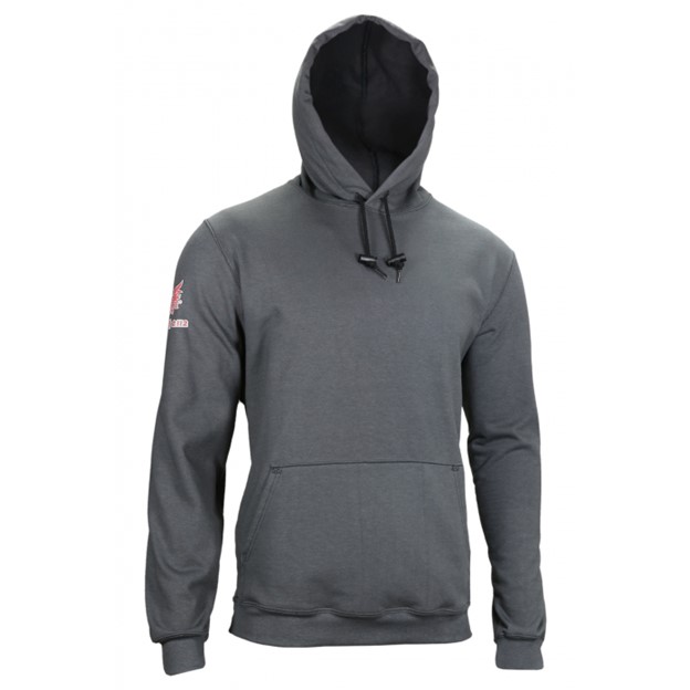 NSA FR TECGEN Heavyweight Hooded Pullover Sweatshirt - Charcoal Gray